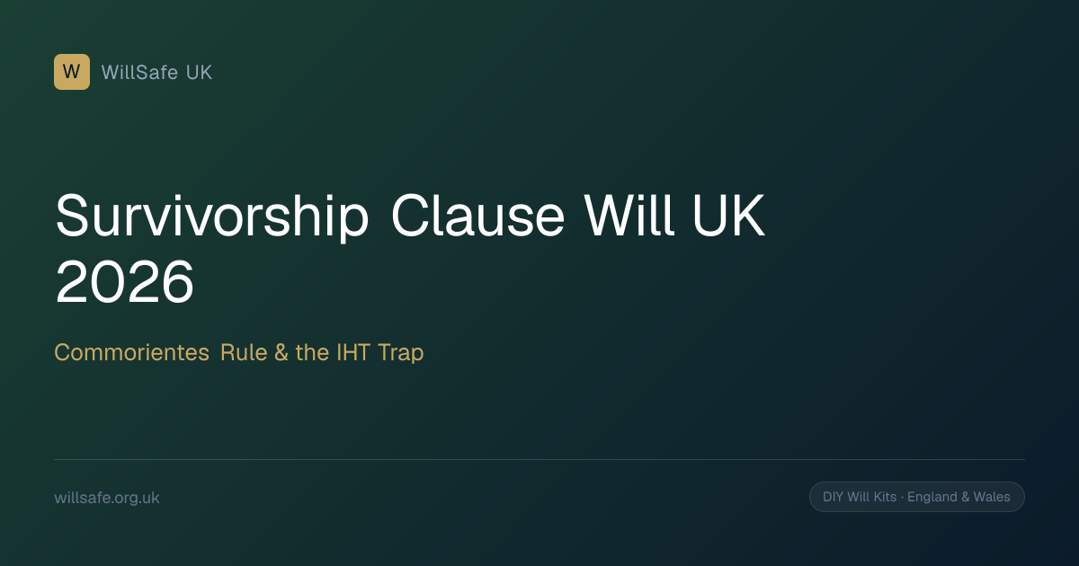 Survivorship Clause in a Will UK (2026): What It Does, the Commorientes ...