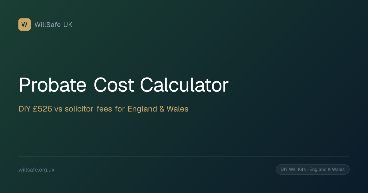 Probate Cost Calculator UK | Fees and Solicitor Costs