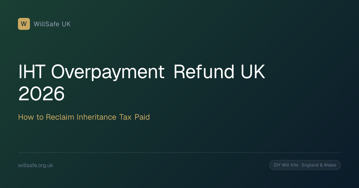 IHT Overpayment Refund UK (2026): How to Reclaim Inheritance Tax Paid