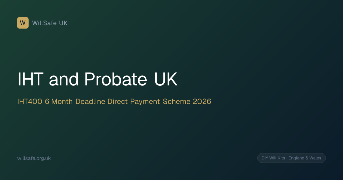 Inheritance Tax and Probate UK 2026: IHT400 Return, 6-Month Payment ...