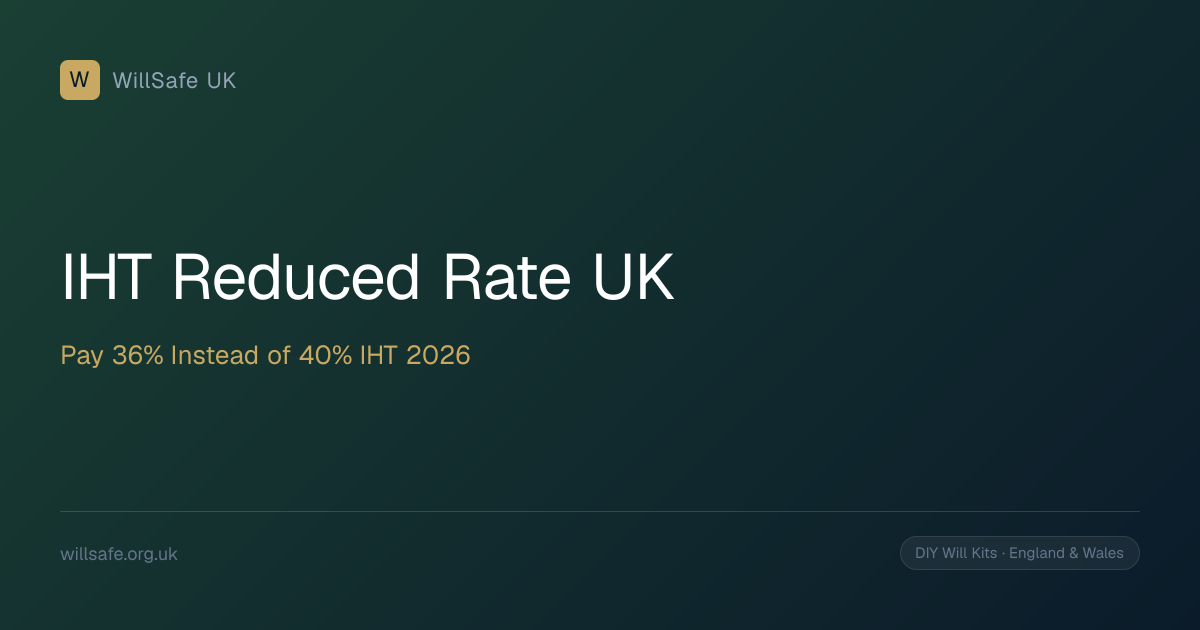 IHT Reduced Rate UK: How to Pay Inheritance Tax at 36% Instead of 40% ...