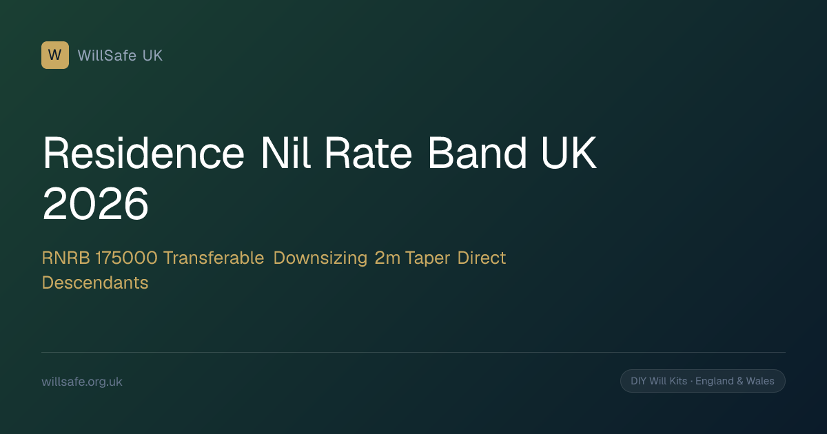 Residence Nil Rate Band UK (2026): RNRB Rules, £175,000 Allowance ...