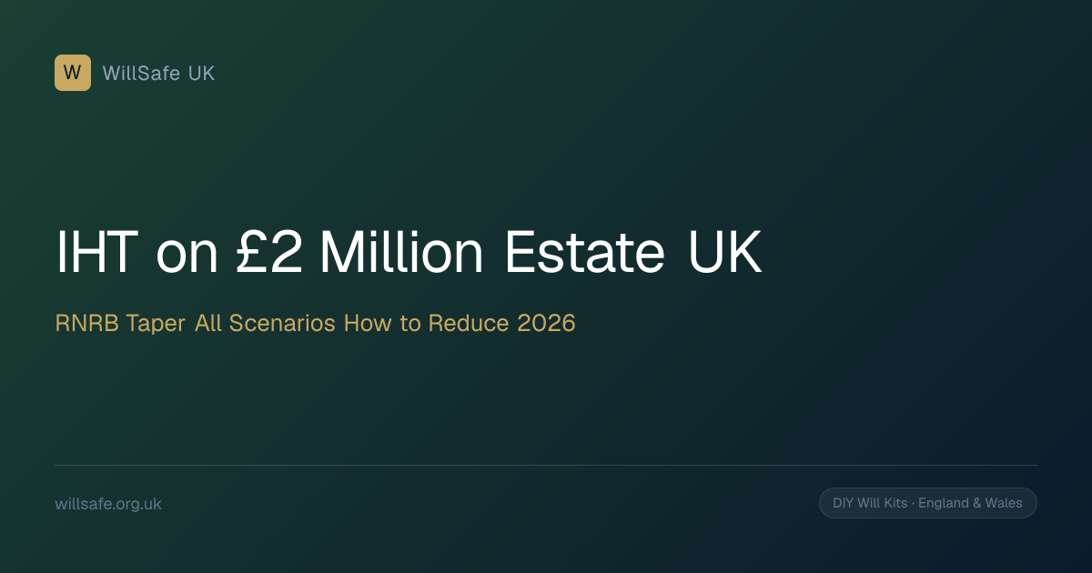 Inheritance Tax on £2 Million Estate UK: RNRB Taper, All Scenarios, and ...