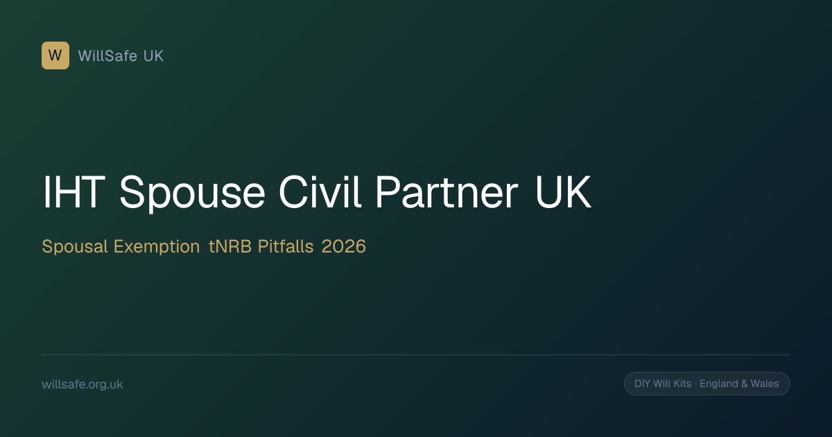 Inheritance Tax Between Spouses and Civil Partners UK